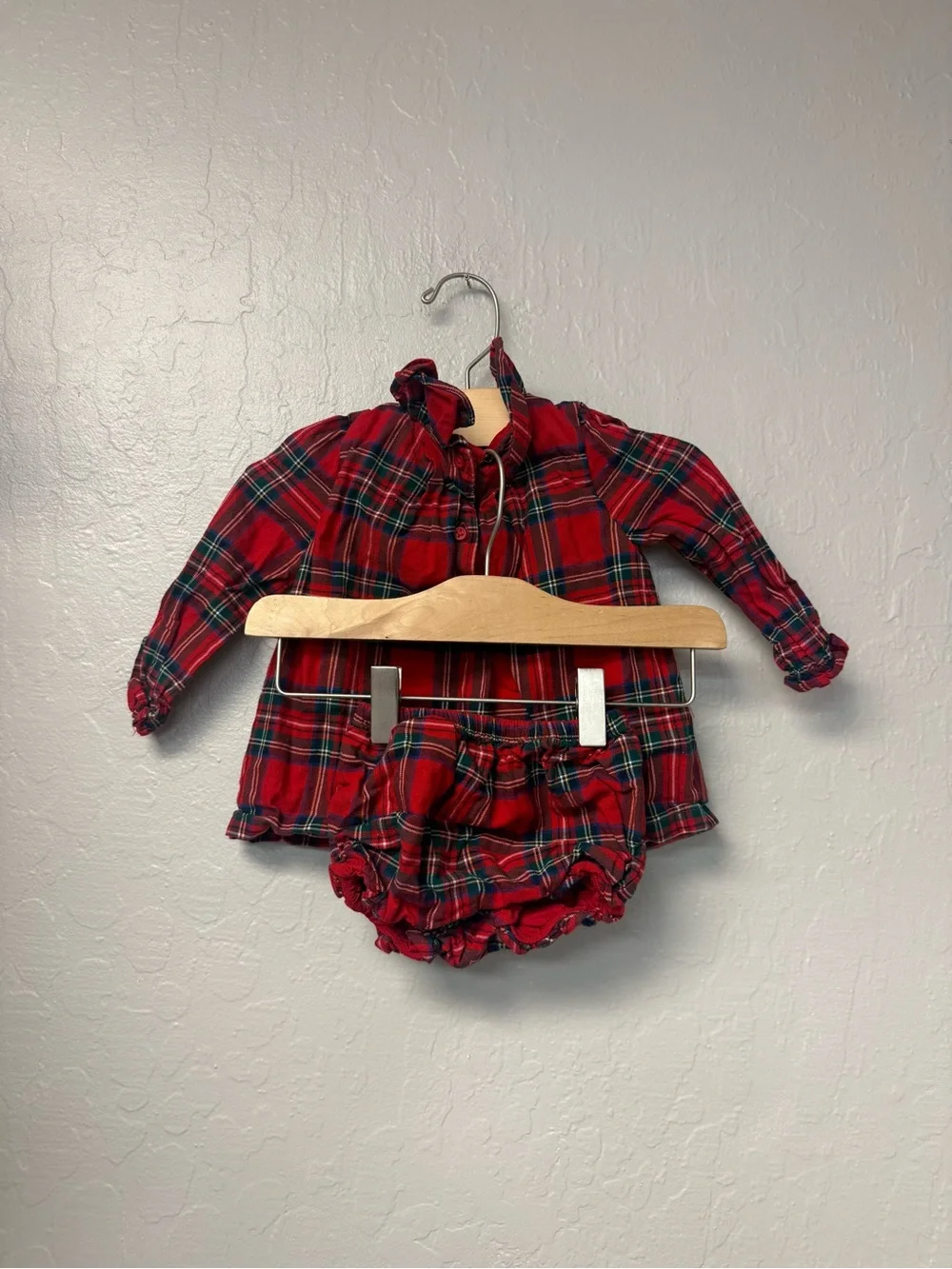 $23 ADD‎ ON Janie and Jack Plaid Matching Set 12-18M Ralph Lauren Zara